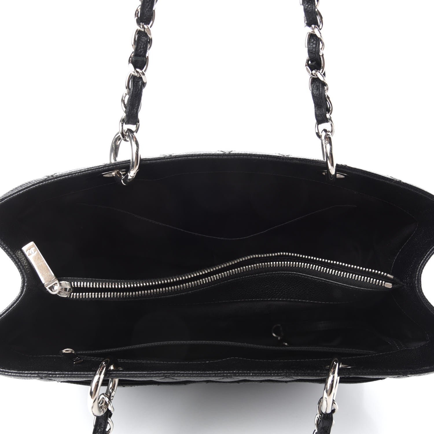 Chanel Caviar Quilted Grand Shopping Tote GST Black 5 of 12