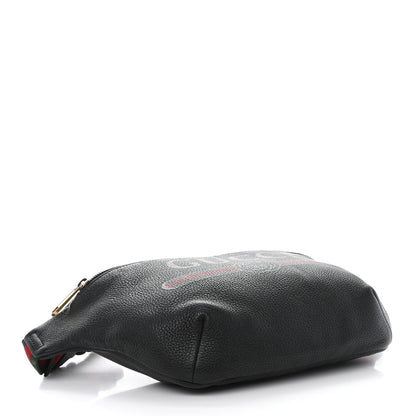 Gucci Grained Calfskin Logo Belt Bag Black 4 of 10