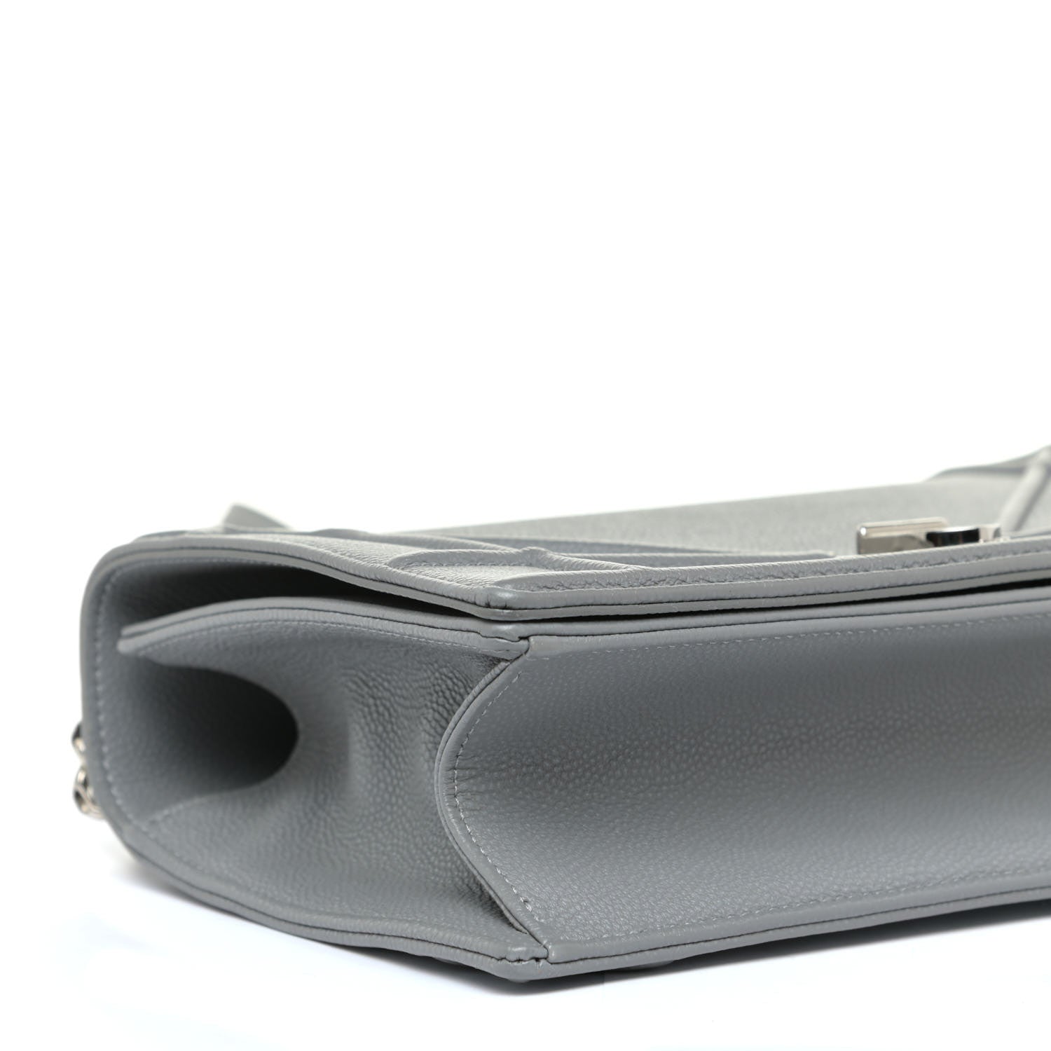 Christian Dior Grained Calfskin Medium Diorama Flap Bag Gris 8 of 14