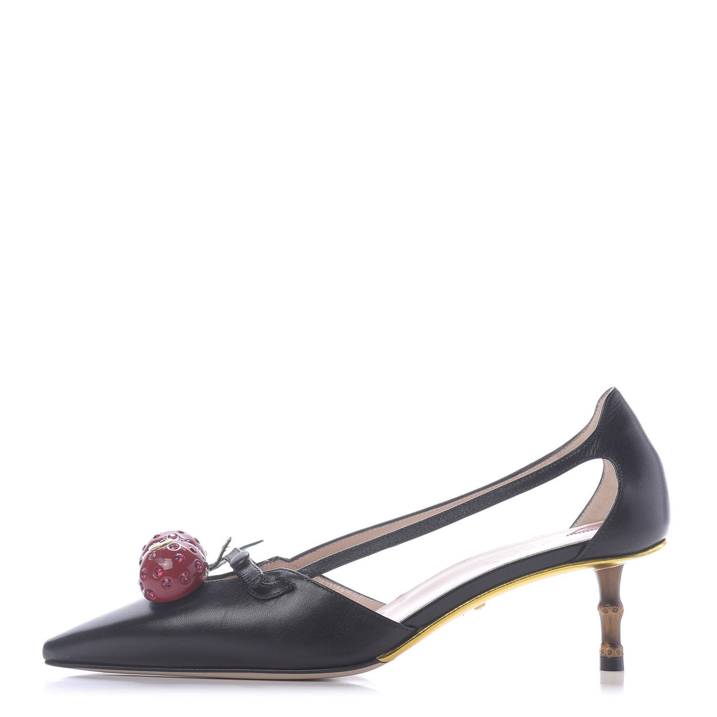 Nappa Unia Cherry Pumps 38 Black