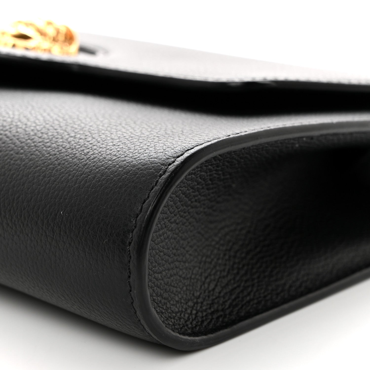 Versace Grained Calfskin La Medusa Crossbody Bag Black 9 of 10