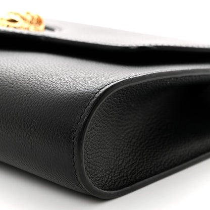 Versace Grained Calfskin La Medusa Crossbody Bag Black 9 of 10