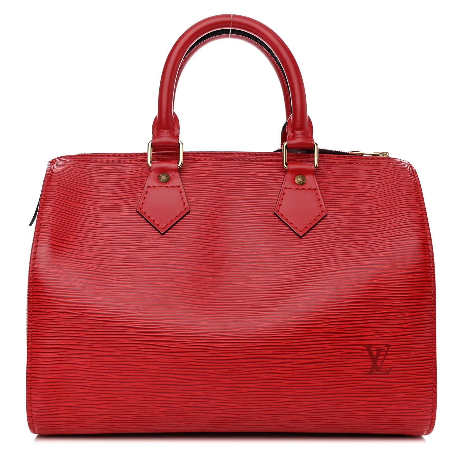Louis Vuitton Epi Speedy 25 Castillan Red 1 of 12