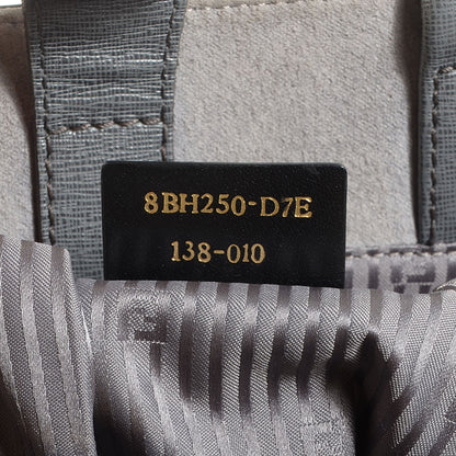 Fendi Vitello Elite Flamingo Regular 2Jours Tote Grigio Grigio Chiaro 9 of 11