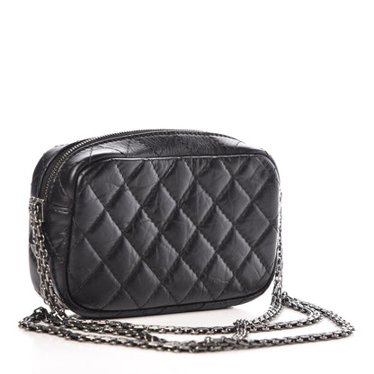Chanel Aged Calfskin Quilted Mini Reissue Camera Case Black 4 of 11