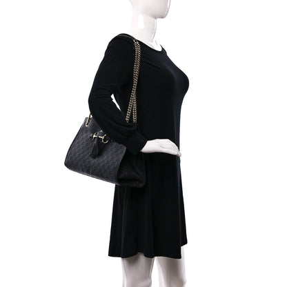 Gucci Guccissima Large Emily Chain Shoulder Bag Black 2 of 9