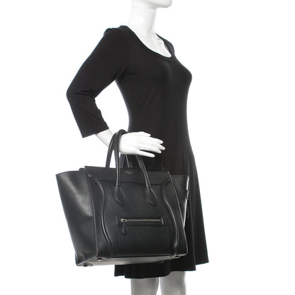 Celine Smooth Calfskin Mini Luggage Black 2 of 19