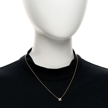 Tiffany 18K Rose Gold Diamond Small Victoria Necklace 2 of 4