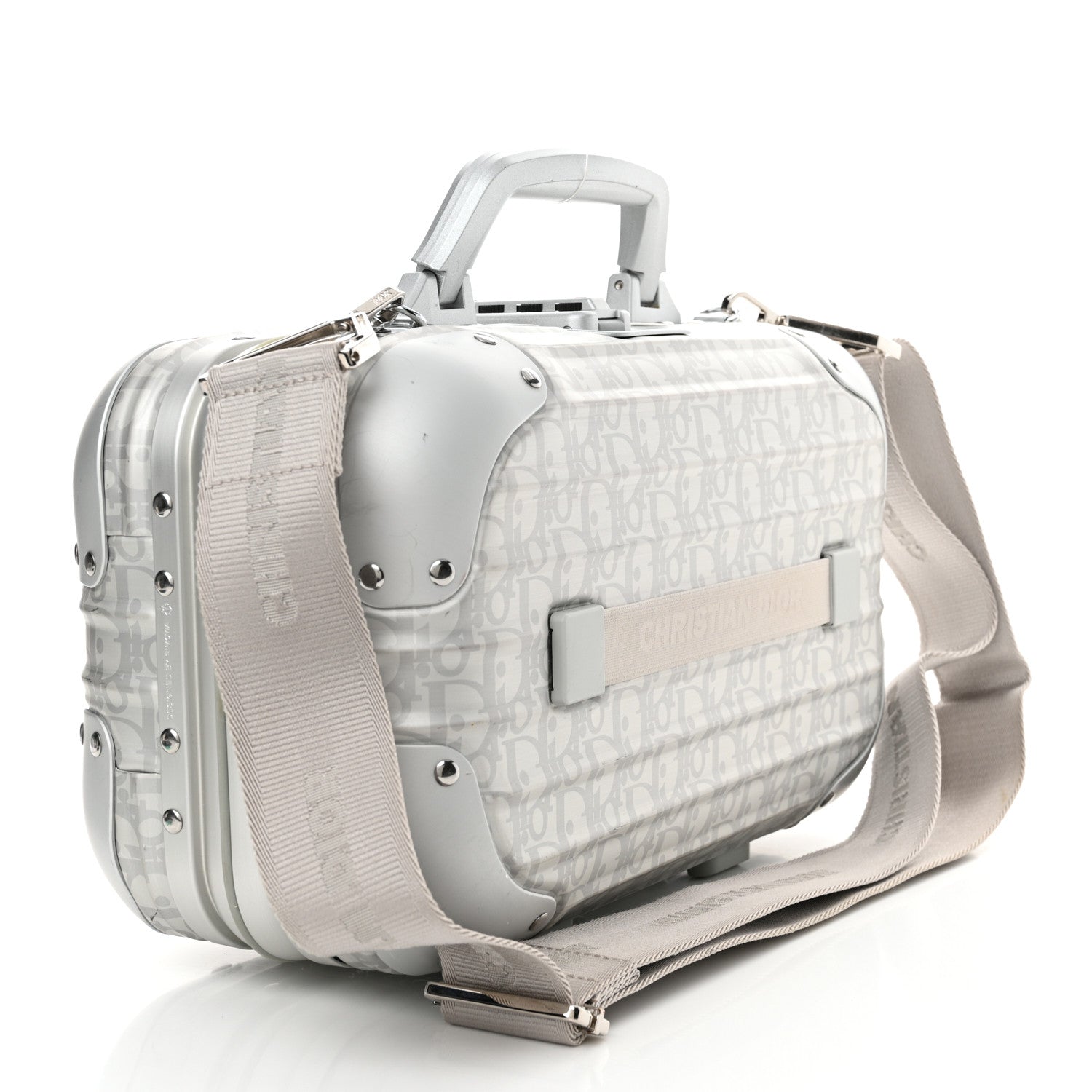 Christian Dior X RIMOWA Aluminum Oblique Hand Case Grey 1550335