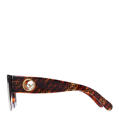 Fendi Acetate F is Fendi FF 51mm Cat Eye Sunglasses 0327/S Tortoise Camouflage 2 of 7