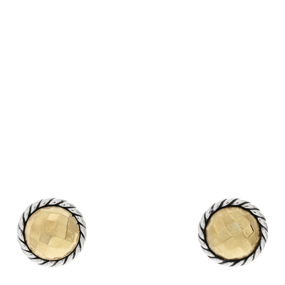 David Yurman Sterling Silver 18K Yellow Gold Chatelaine Earrings 1 of 4