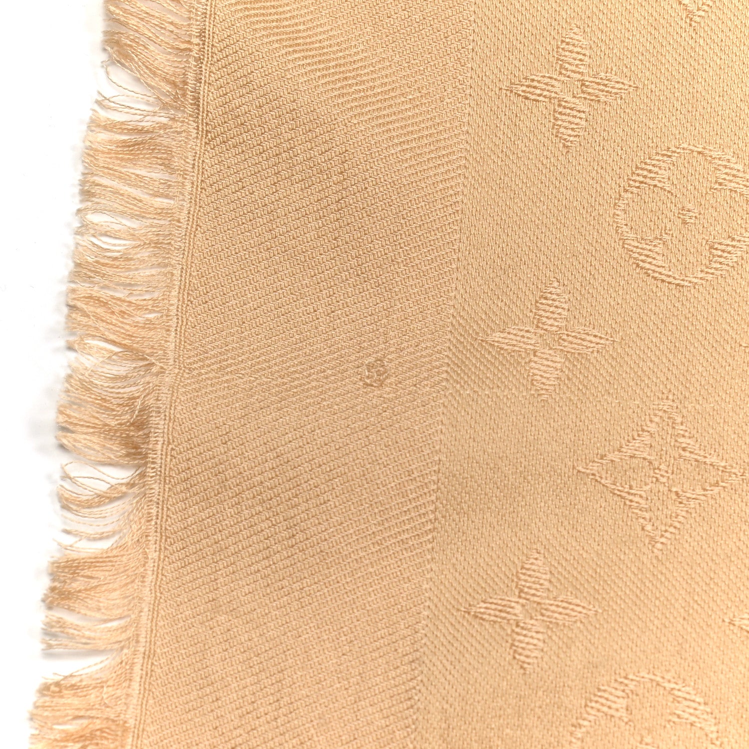 Louis Vuitton Silk Wool Monogram Shawl Dune 4 of 5