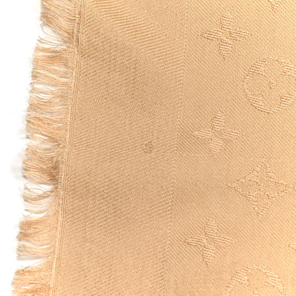 Louis Vuitton Silk Wool Monogram Shawl Dune 4 of 5