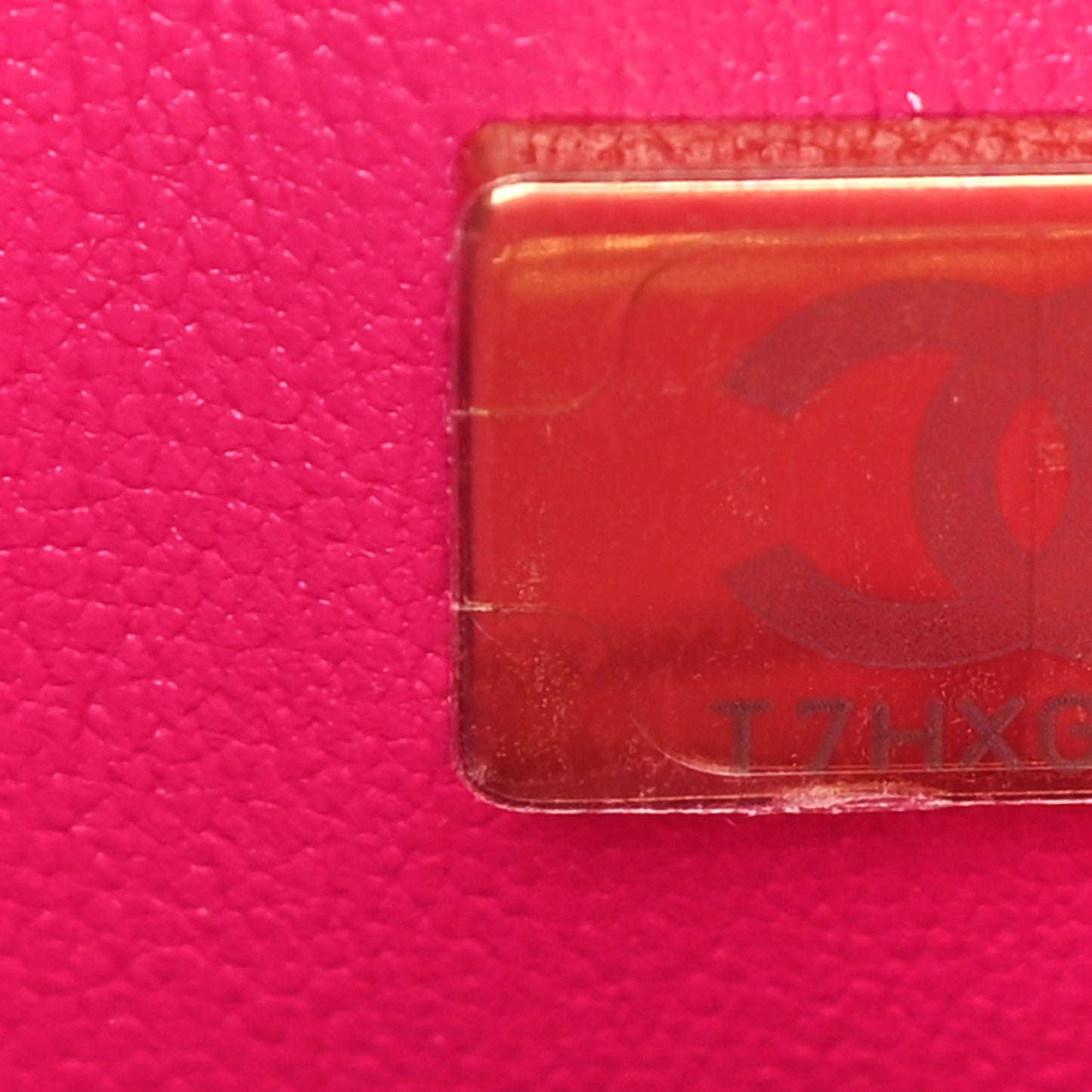 Tweed Quilted Medium Double Flap Fuchsia