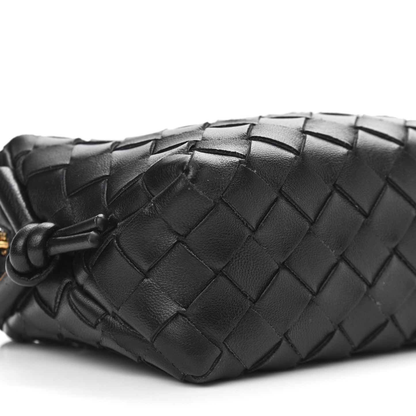 Nappa Intrecciato Mini Loop Camera Bag Black
