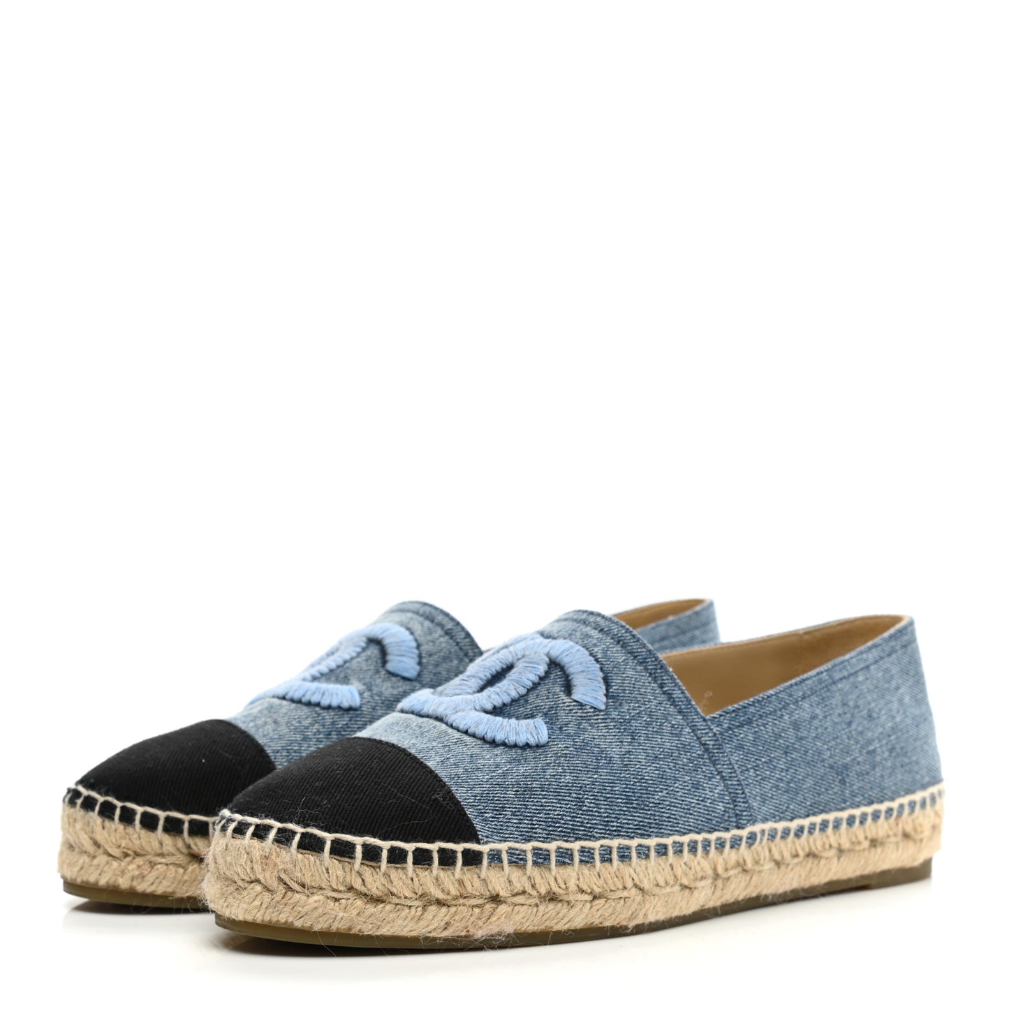 Denim CC Espadrilles 40 Blue Black