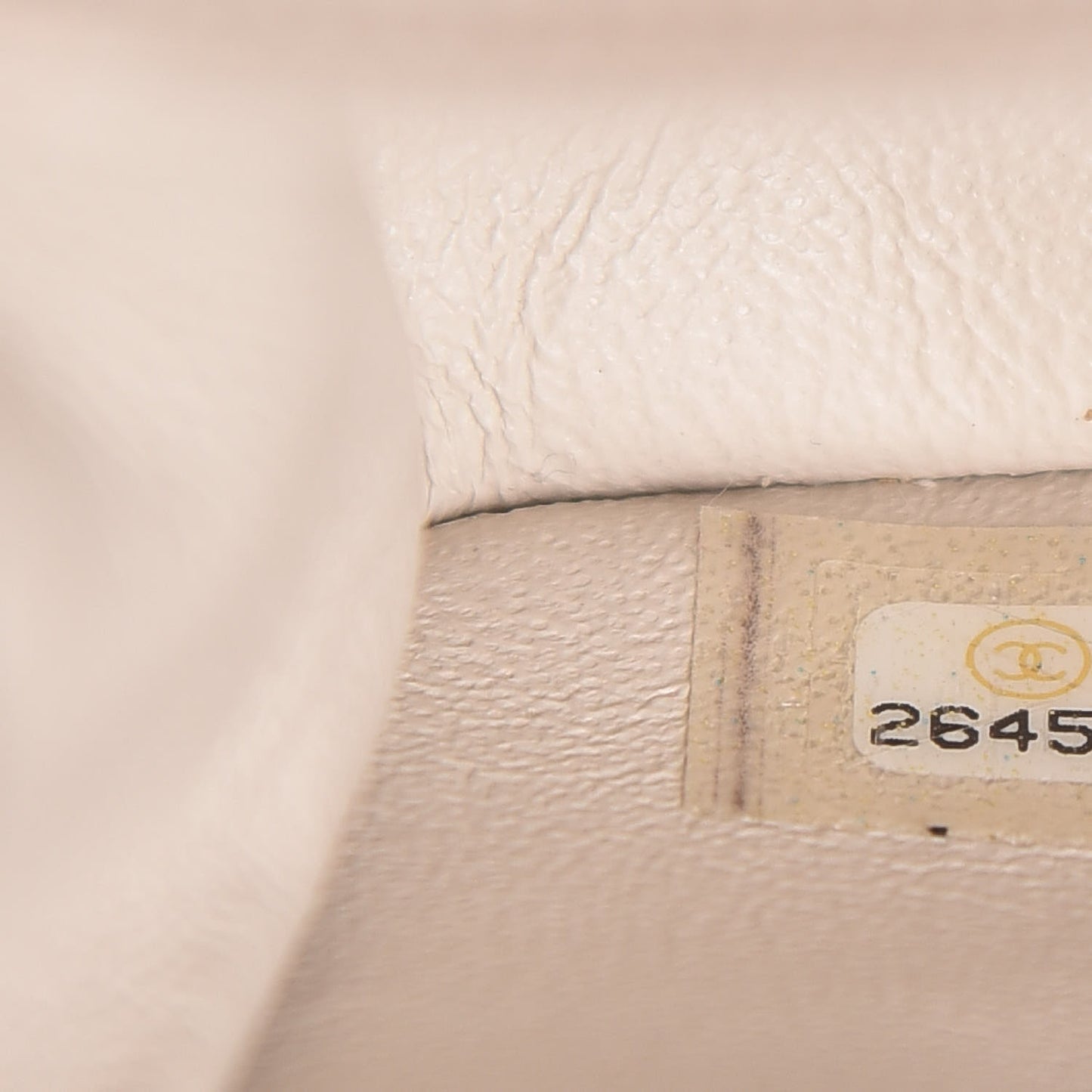 Caviar Quilted Mini Rectangular Flap Ivory