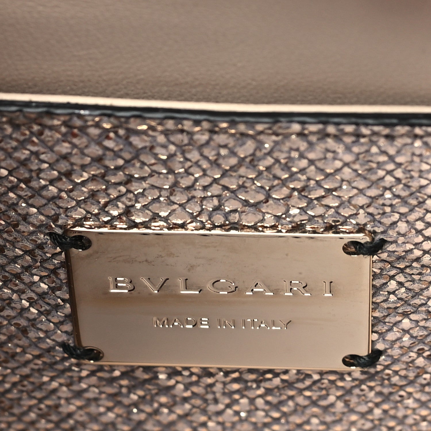 Bulgari Metallic Karung Serpenti Forever Crossbody Gold 6 of 9