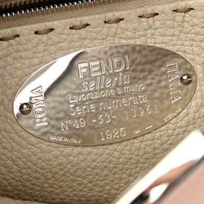 Fendi Cuoio Romano Selleria Bi-Color Medium Peekaboo Iconic Essentially Satchel Cipria Latte 7 of 10