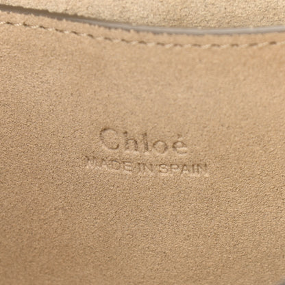 Chloe Suede Calfskin Small Faye Shoulder Bag Motty Grey 6 of 10
