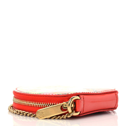 Louis Vuitton Vernis Roses Chapeau Coin Purse Orange Sunset 4 of 6