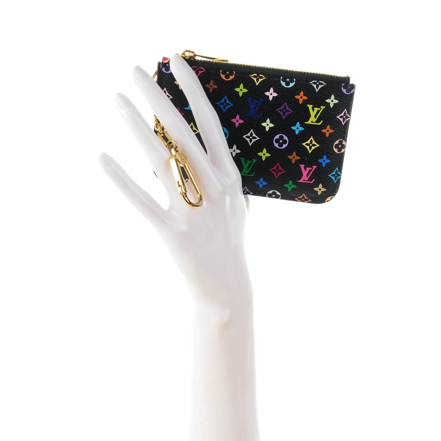 Monogram Multicolor Key Pouch Black Grenade