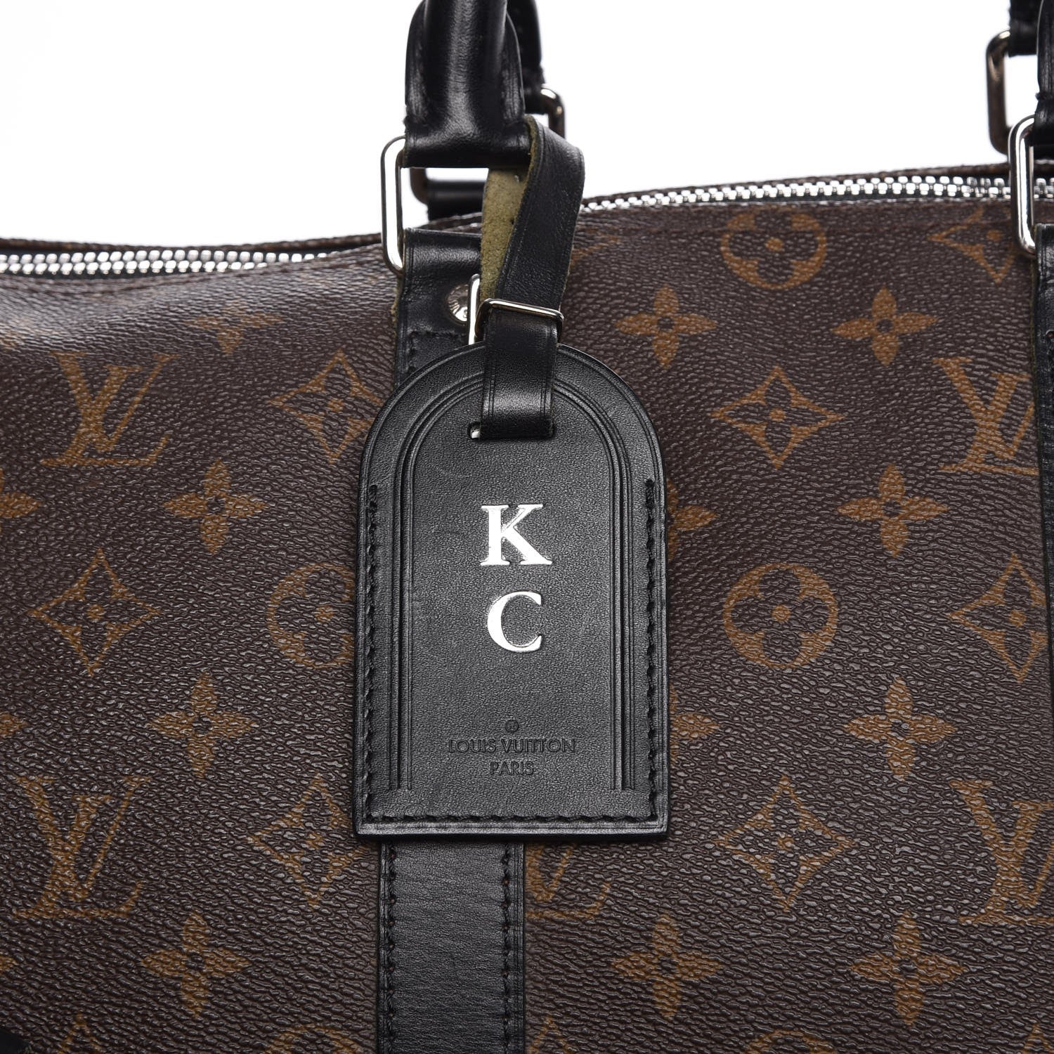 Louis Vuitton Monogram Macassar Keepall Bandouliere 45 8 of 9