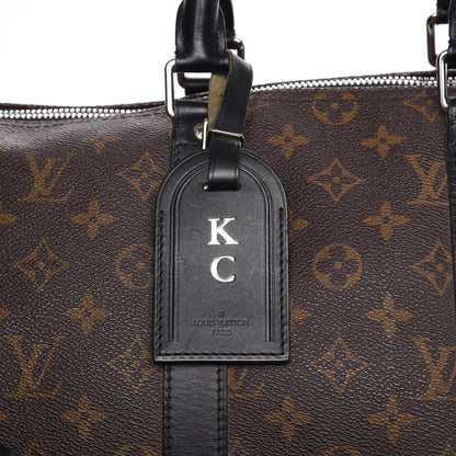 Louis Vuitton Monogram Macassar Keepall Bandouliere 45 8 of 9