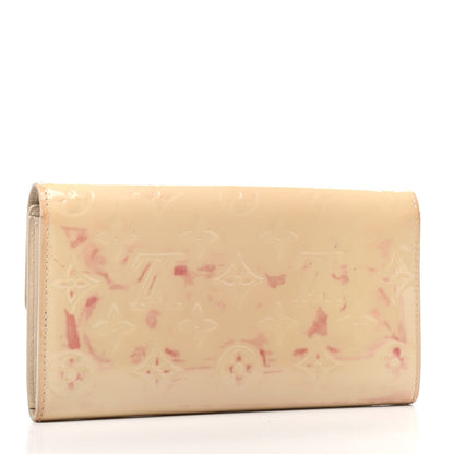 Louis Vuitton Vernis Sarah Wallet Blanc Corail 3 of 9