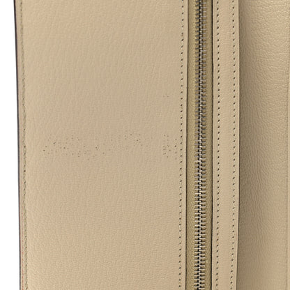 Hermes Ostrich Bearn Gusset Wallet Parchemin 6 of 10