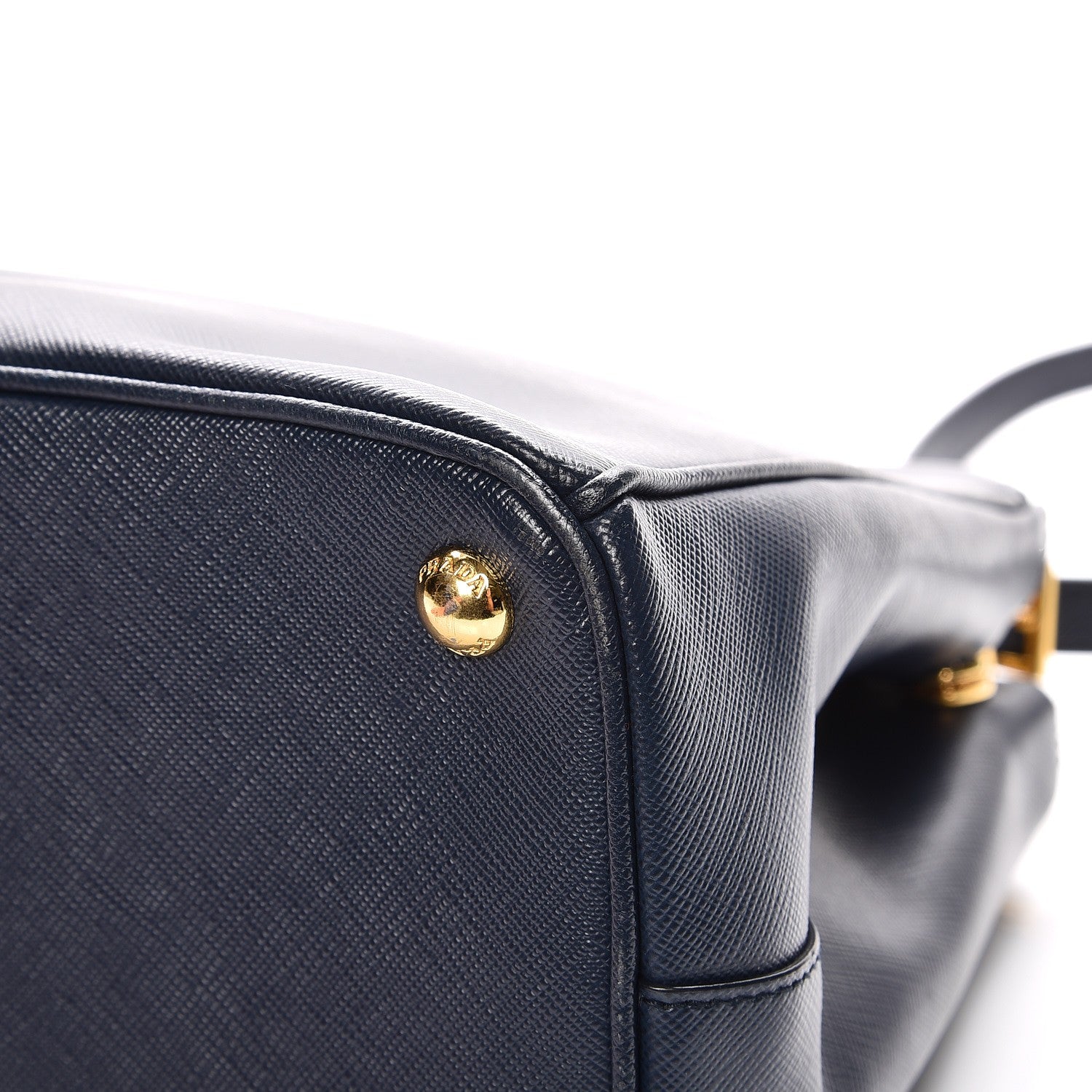 Prada Saffiano Small Galleria Double Zip Tote Baltico 12 of 12