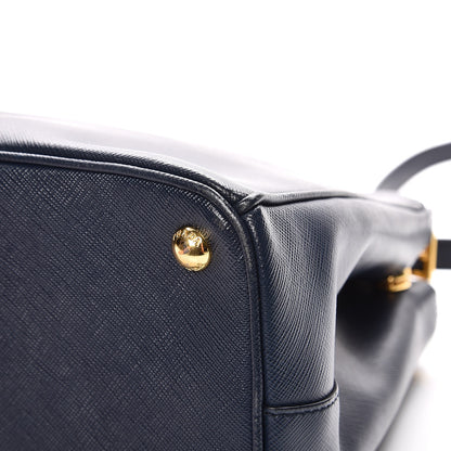 Prada Saffiano Small Galleria Double Zip Tote Baltico 12 of 12