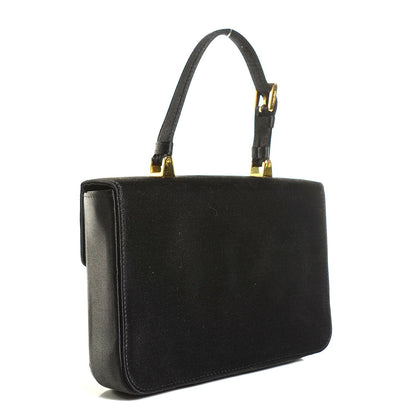 Prada Satin Crystal Evening Bag Black 3 of 8