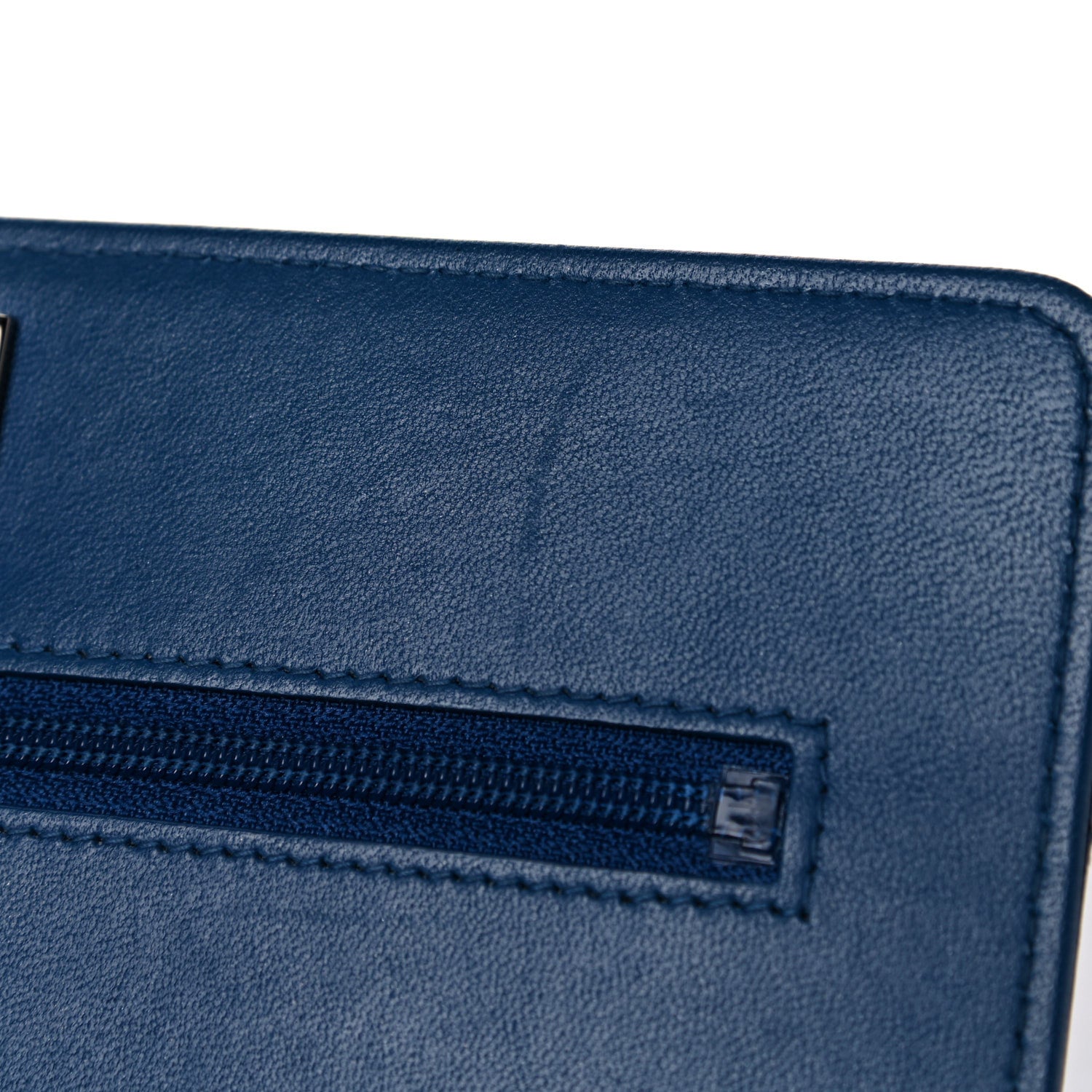 Chanel Lambskin Quilted Trendy CC Wallet On Chain WOC Blue 16 of 16