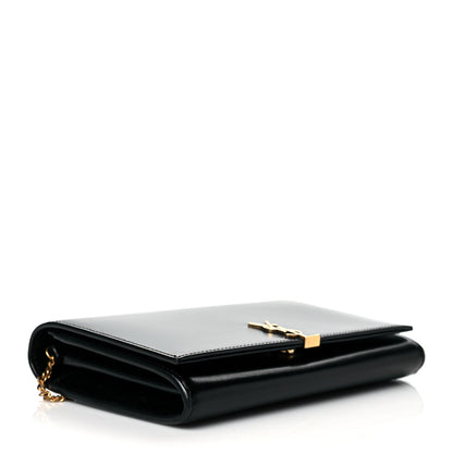 Saint Laurent Glossy Calfskin Monogram Chain Wallet Black 3 of 10