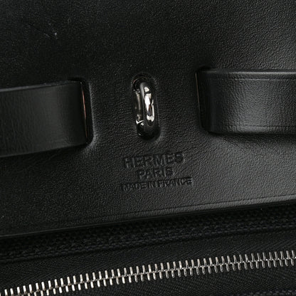 Hermes Military Toile Vache Hunter Herbag a Dos Zip Retourne Backpack Black 7 of 10