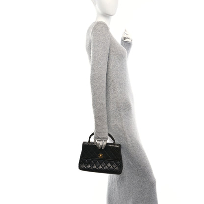 Chanel Lambskin Quilted Medium Kelly Flap Bag Black 2 of 10