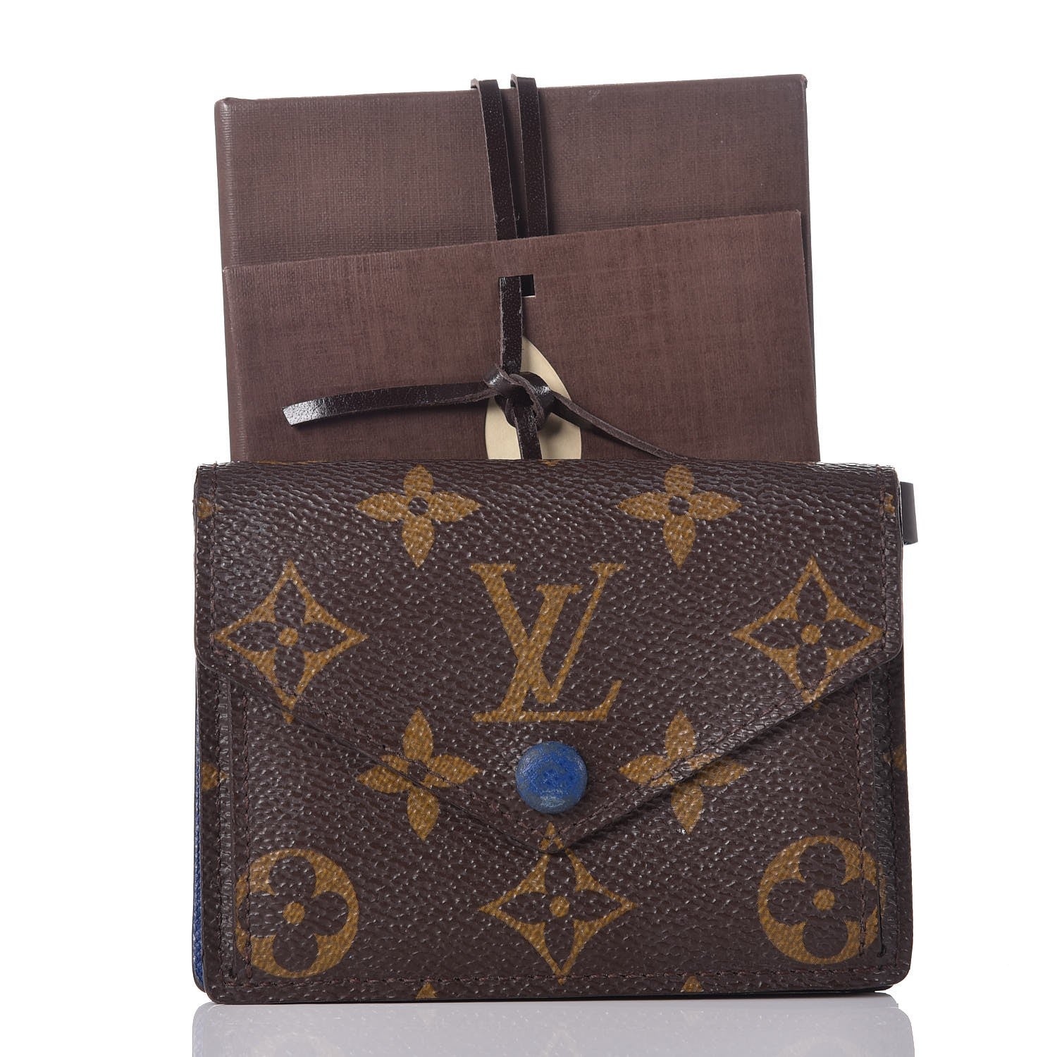Louis Vuitton Monogram Compact Marie Wallet Blue 8 of 8