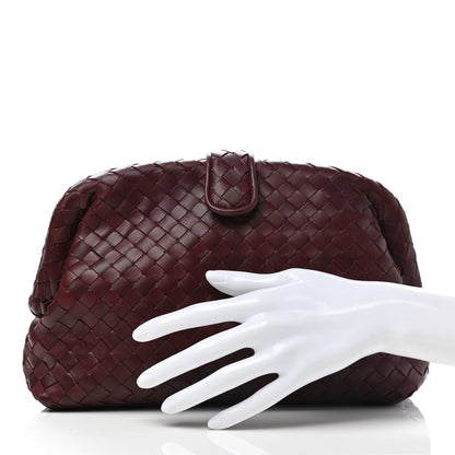 Bottega Veneta Nappa Intrecciato The Lauren 1980 Clutch Gigolo Red 2 of 6