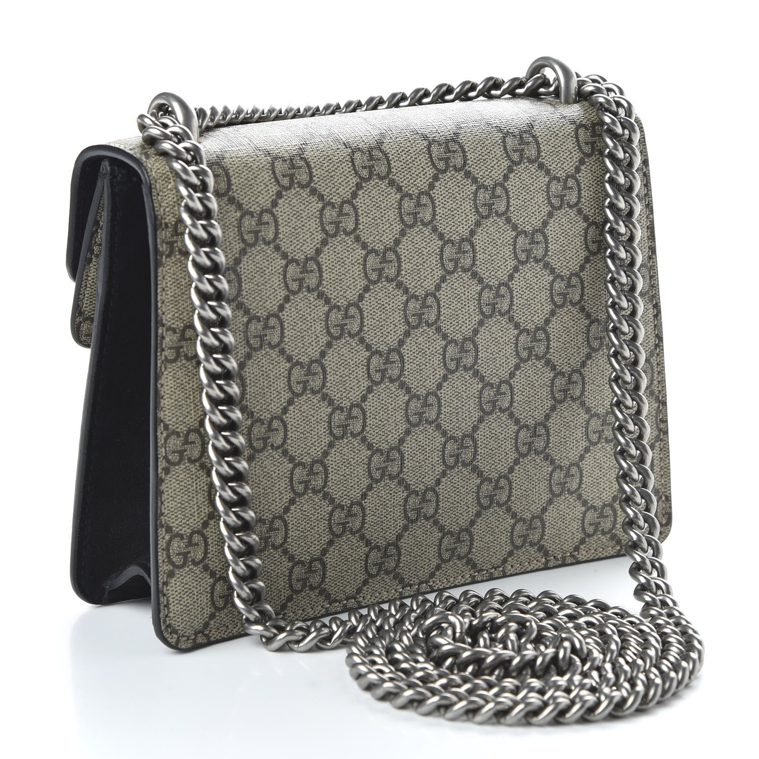 Gucci GG Supreme Monogram Mini Dionysus Shoulder Bag Black 3 of 10