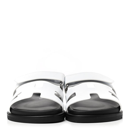 Hermes Calfskin Womens Chypre Sandals 36 White 2 of 7