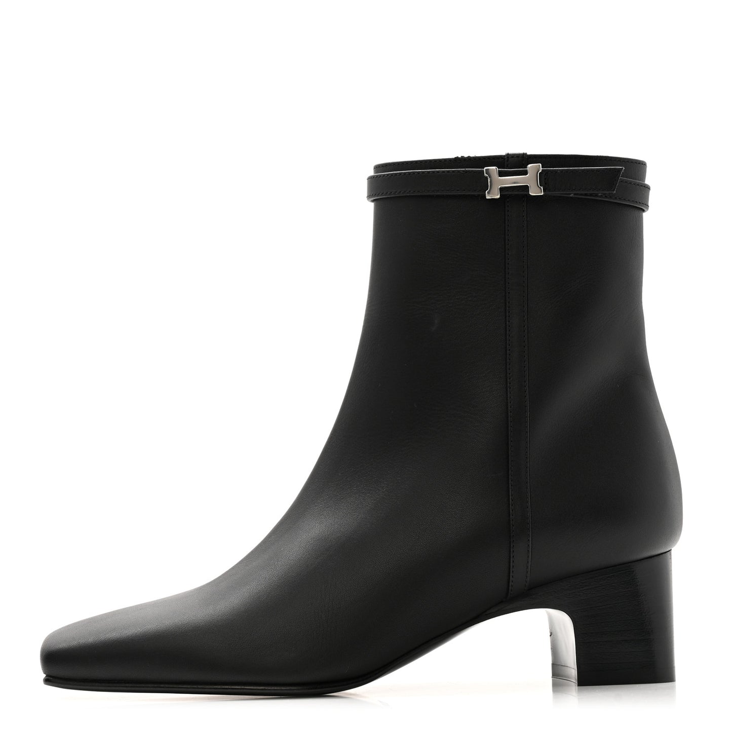 Calfskin Hommage Ankle Boots 37 Black