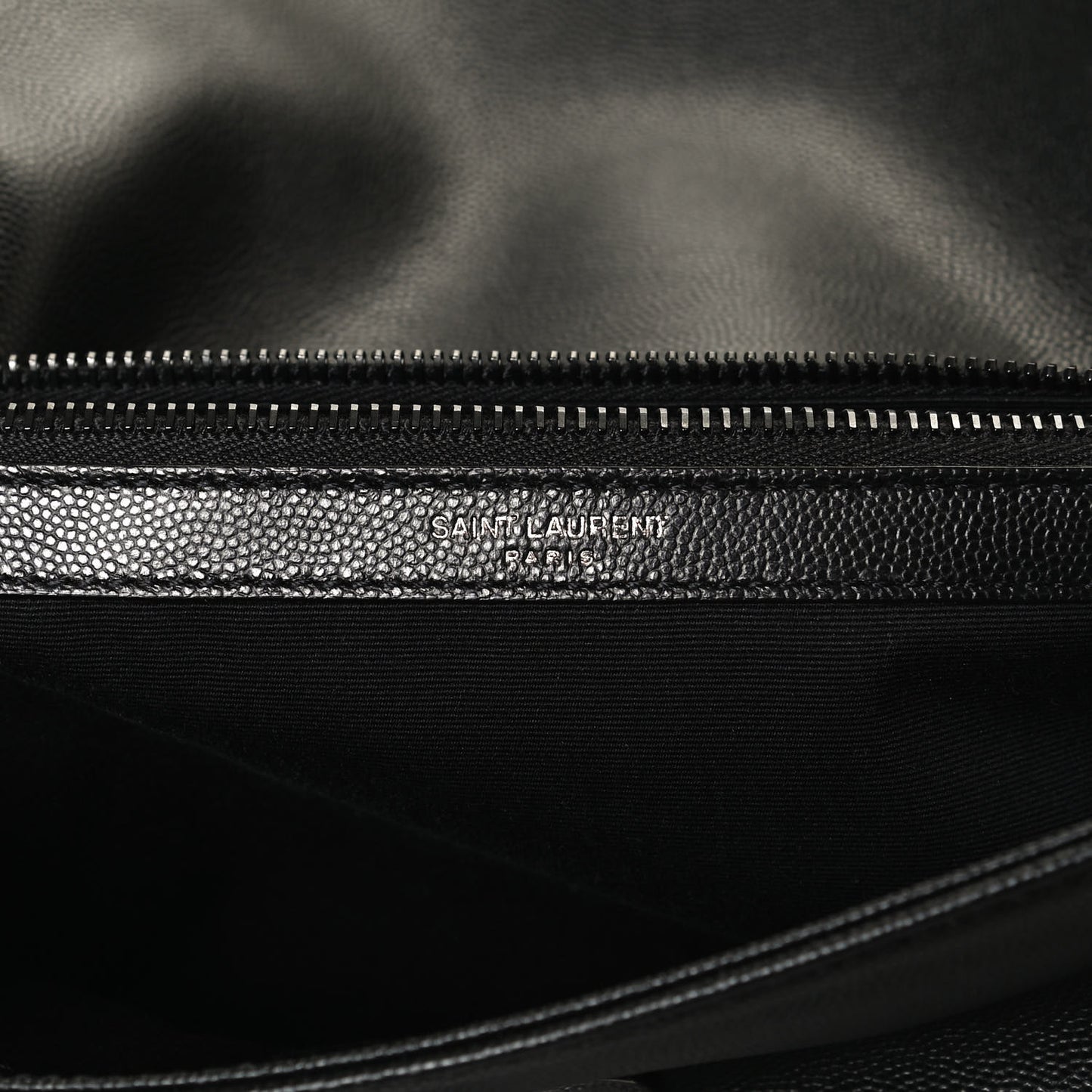 Grain De Poudre Medium West Hollywood Monogram Fold-Over Black