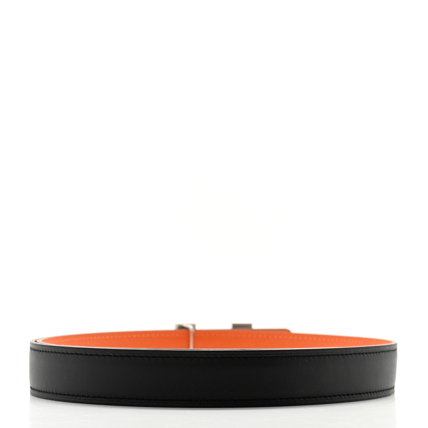 Hermes Swift Epsom 24mm Mini Constance H Belt 80 80/32 Black Orange 2 of 5