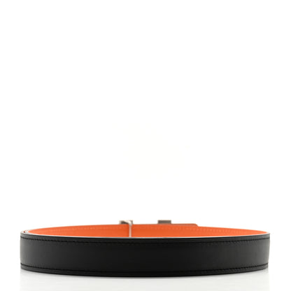 Hermes Swift Epsom 24mm Mini Constance H Belt 80 80/32 Black Orange 2 of 5