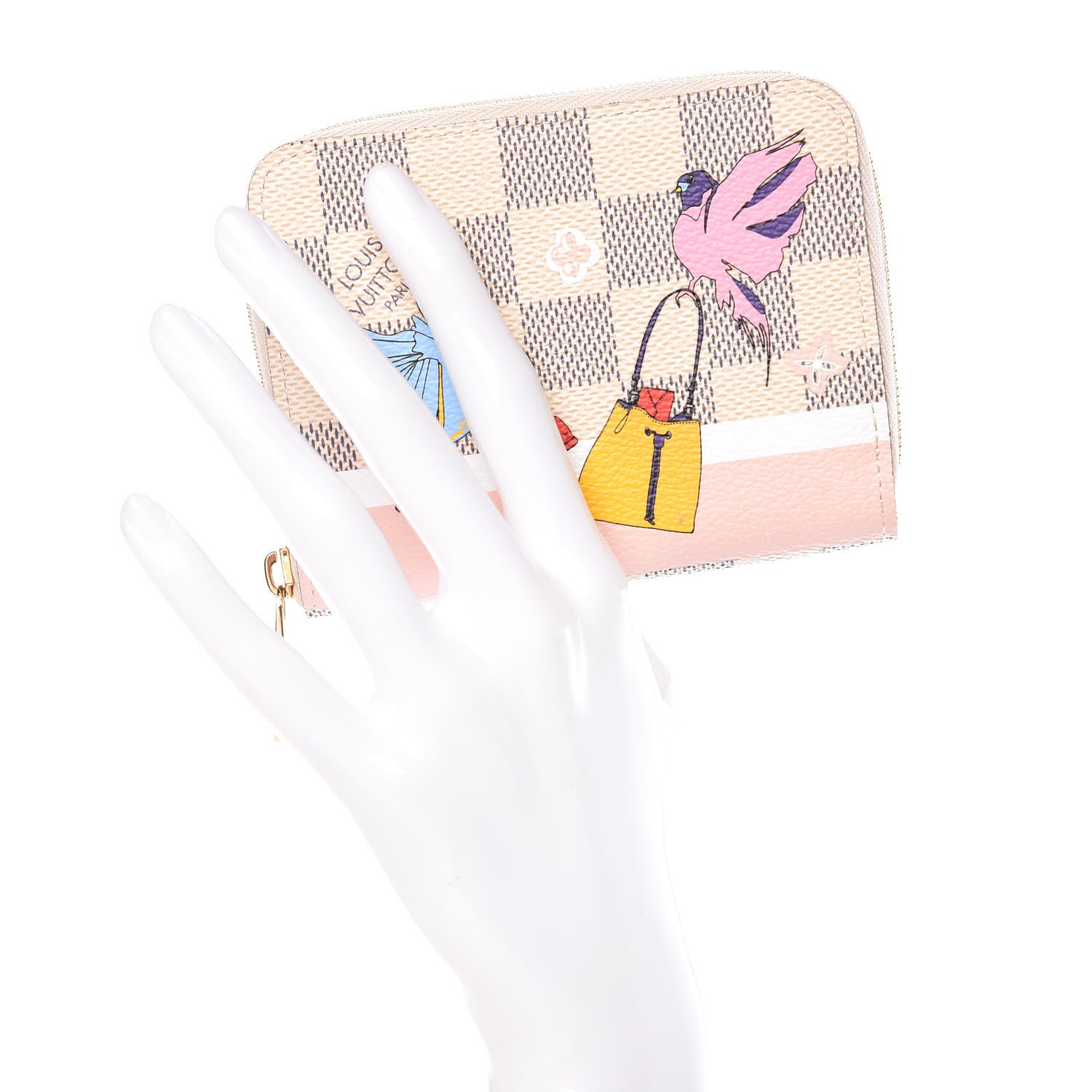 Louis Vuitton Damier Azur 2018 Christmas Animation Zippy Coin Purse 2 of 10