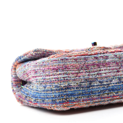 Chanel Tweed Quilted Mini Rectangular Flap Blue Pink Orange 6 of 11