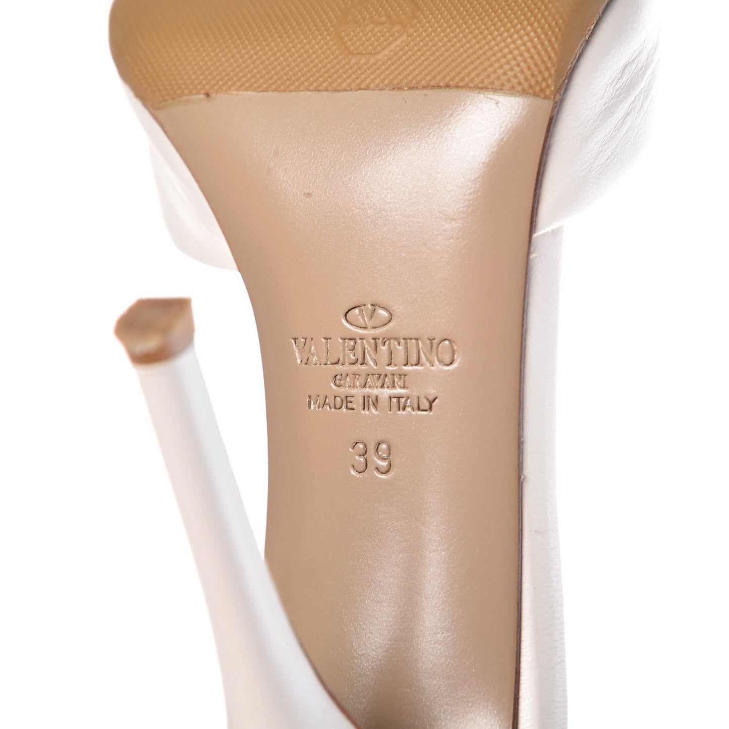 Nappa Love Latch Ankle Wrap 100mm Pumps 39 Light Ivory