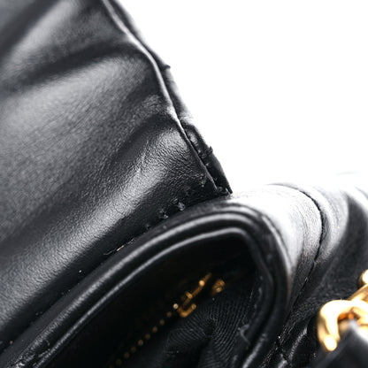 Saint Laurent Calfskin Y Quilted Monogram Toy Loulou Crossbody Bag Black 18 of 18