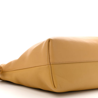 Loewe Mellow Nappa Medium Donut Chain Flamenco Knot Clutch Beige 9 of 10